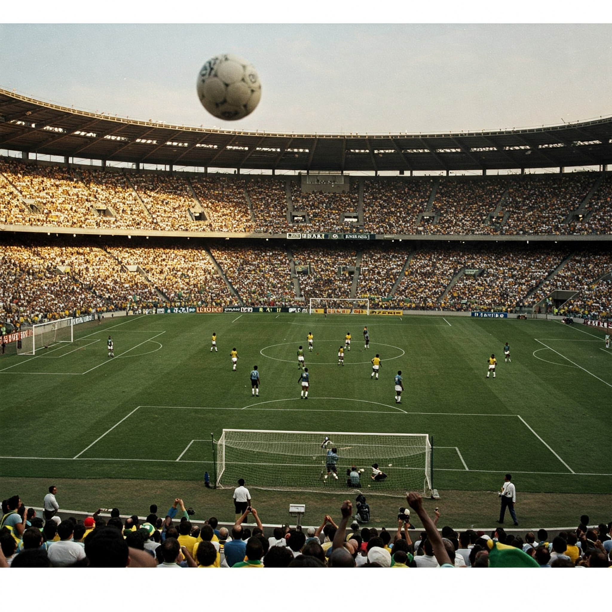 Final da Copa de 70: Brasil tricampeão mundial com Pelé.