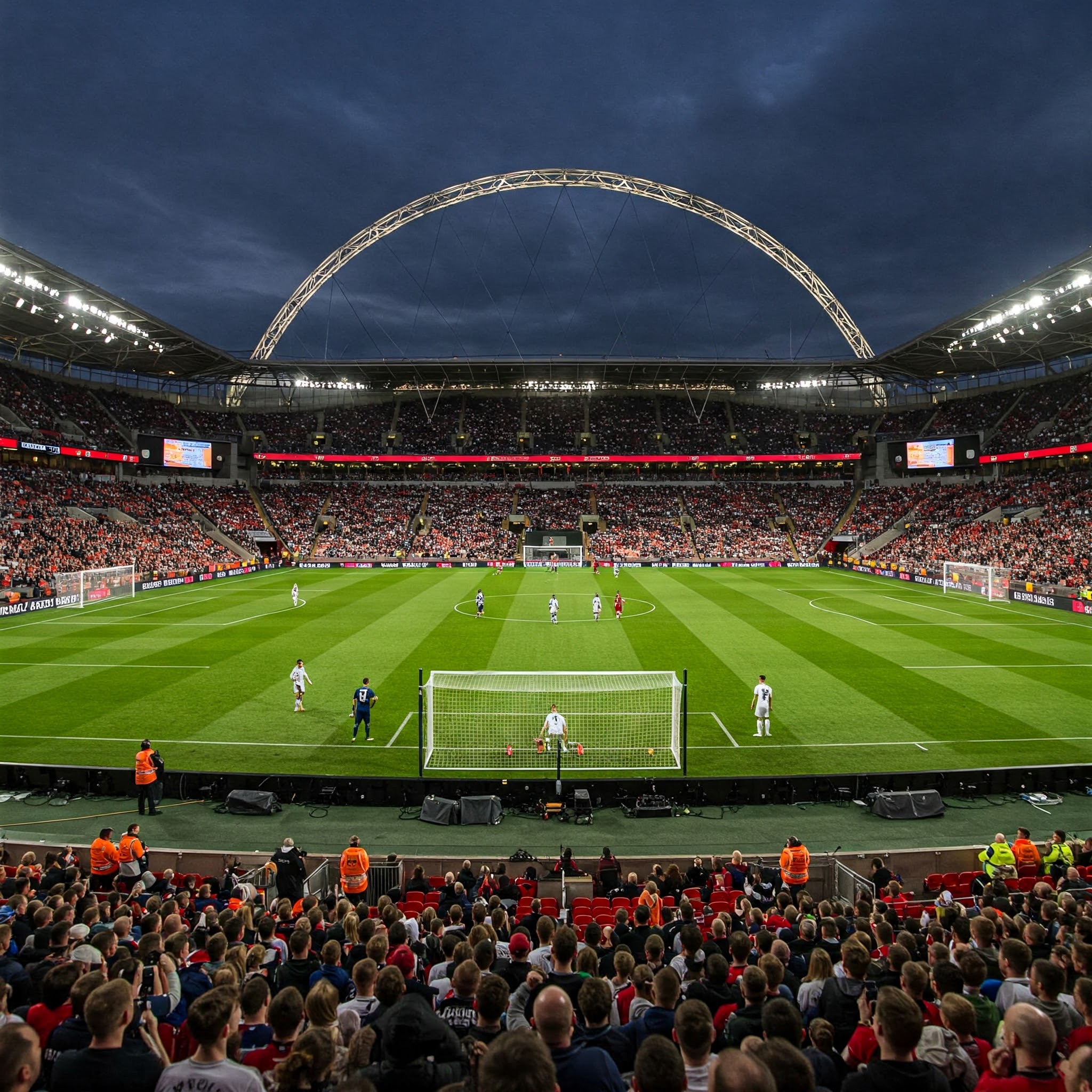 O Estádio de Wembley em Londres.