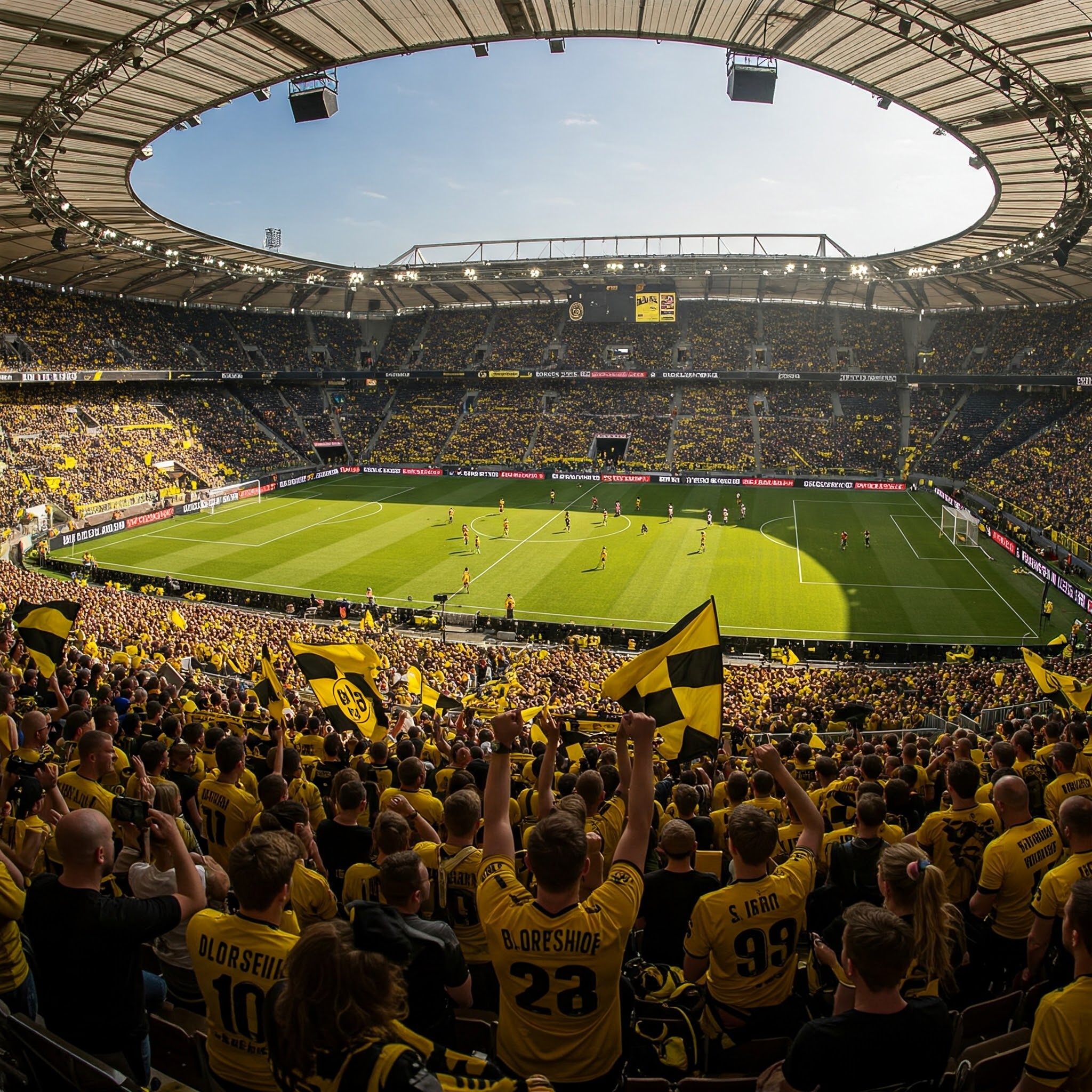 O Signal Iduna Park em Dortmund.