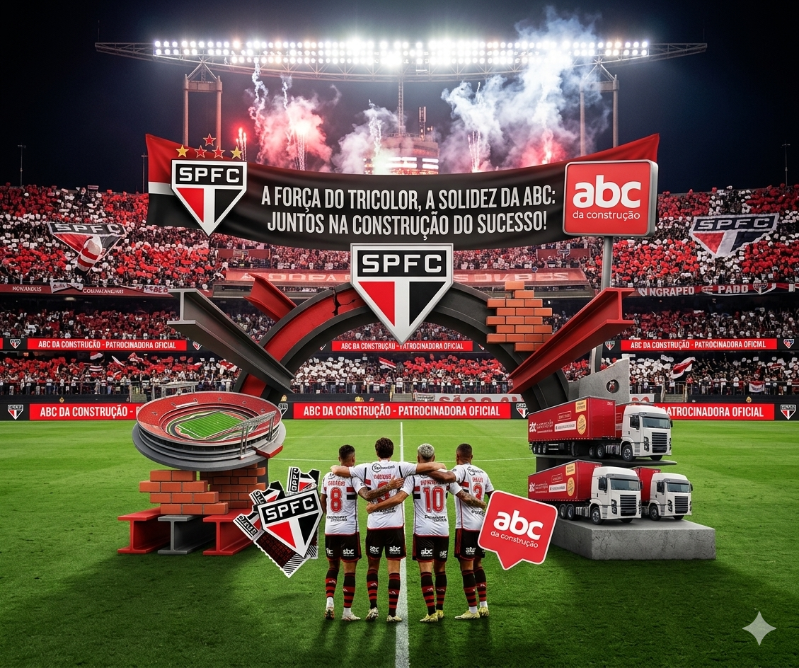 Parceria SPFC e ABC da Construção